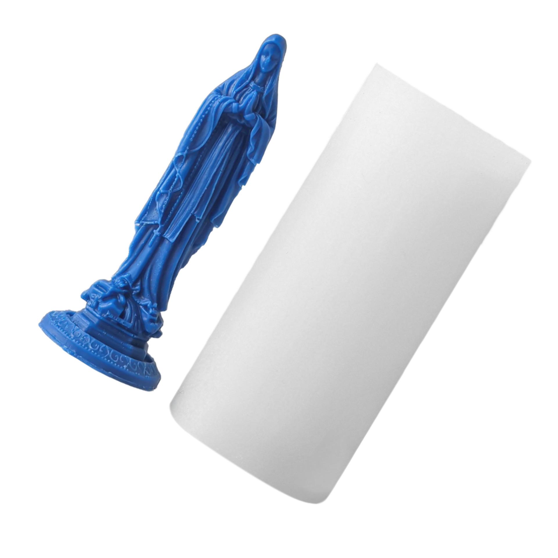 

Многоразовая Очаровательная Девы Марии Прочная Силиконовая Форма Портативная для Изделий из Смолы и Гипсовых Фигурок Домашнее Украшение 256