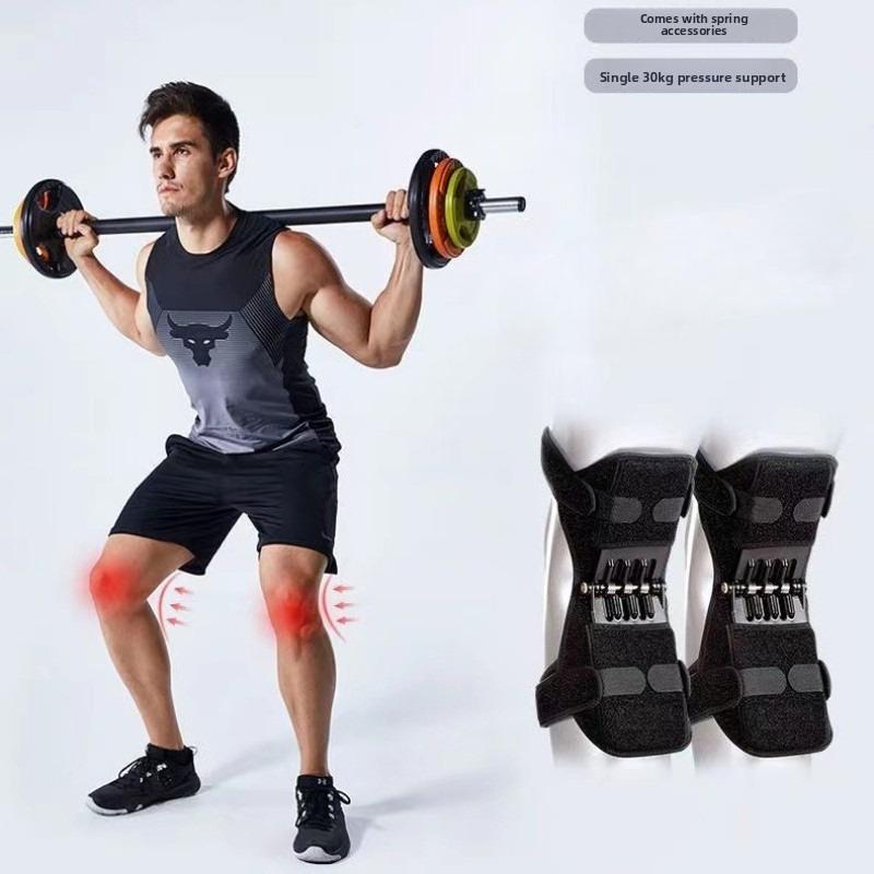 Quad-Spring Knee Support Brace – Shock-Absorbing Design for Hiking/Running, Patella Stabilizer &Joint Comfort for Active Seniors