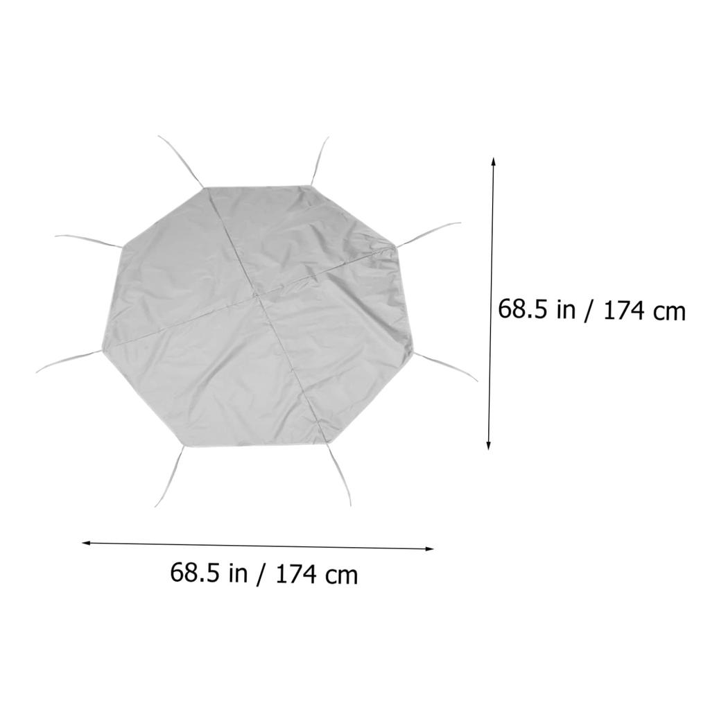 Waterproof Dog Cage Cover, Cold-Resistant, Sun- and Wind-Proof, for Outdoor Use, 174 X 174cm, Folds for Easy Storage
