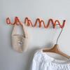 Wavy Shape Metal Wall Hook Waterproof Minimalist Sundries Storage Holder Creative Wall Mounted Background Decorative Hook