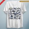 Marine Creatures Sea Life TShirt Dolphin Whale Ocean Animal Lover Tee
