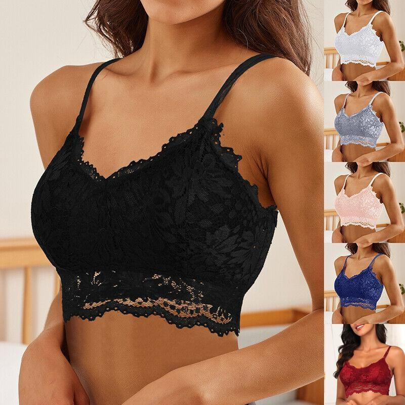 

Женский сексуальный кружевной бюстгальтер с вышивкой подсолнуха, круглая накладка на грудь, красивая майка на спине, беспроводное нижнее белье