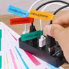 240 Stück Selbstklebende Kabelkennzeichner Bunte Wasserdichte Kabelbinder Laserdrucker-Aufkleber Glasfaser-Kabelkennzeichner Organizer