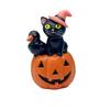 New Popular Halloween Cat Pumpkin Home Decoration Courtyard Hungry Oh Is Desktop Crafts Ornament Resin Model