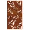 Garden Wall Decoration 105x55 Cm Corten Steel Leaf Design