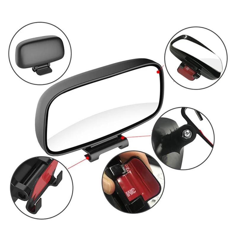 Car Blind Spot Mirror Adjustable Convex Rearview Mirror Wide Angle Mirror For Safety Parking Car Mirror