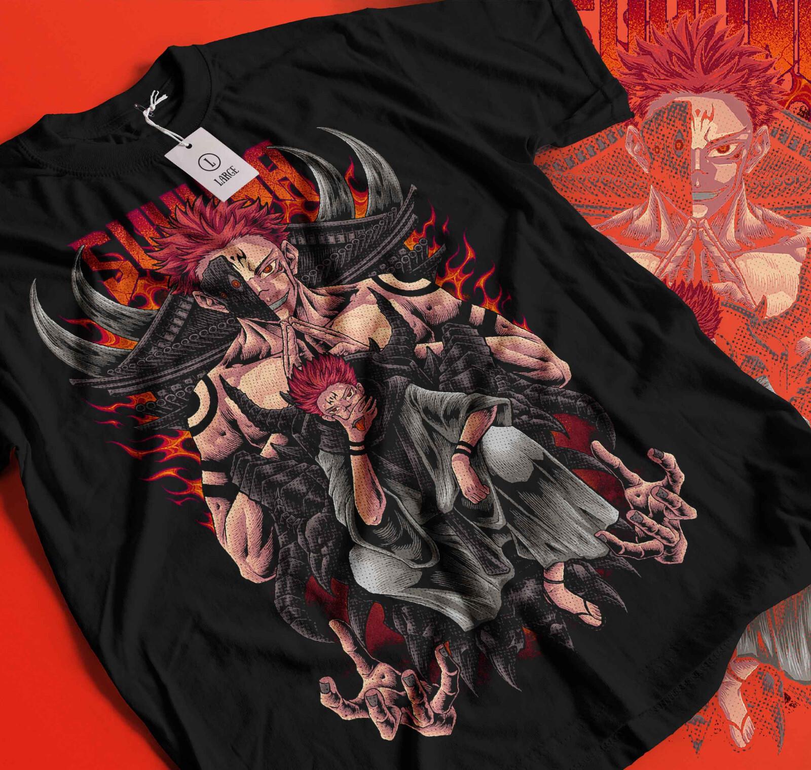 

Ryomen Sukuna T-Shirt Mens Womens Tees Top Jujustu Kaisen jujutsu kaisen Horror gifT Shirt Mens Womens Tees Top 410 M