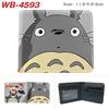 Studio Ghibli Mój sąsiad Totoro Portmonetka Anime Pełnokolorowy Nadruk Krótki Portfel na Karty Uroczy Kreskówkowy Skórzany Puzderko Różowy