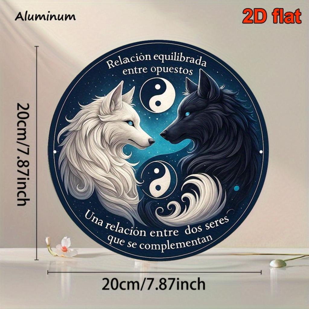 2D Flat Metal Wall Sign Decor