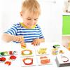 Montessori Early Education Toy Wooden Cartoon Animals Cognitive Puzzles Toy Memory Matching Game Fine Motor Toy Gifts for Kids