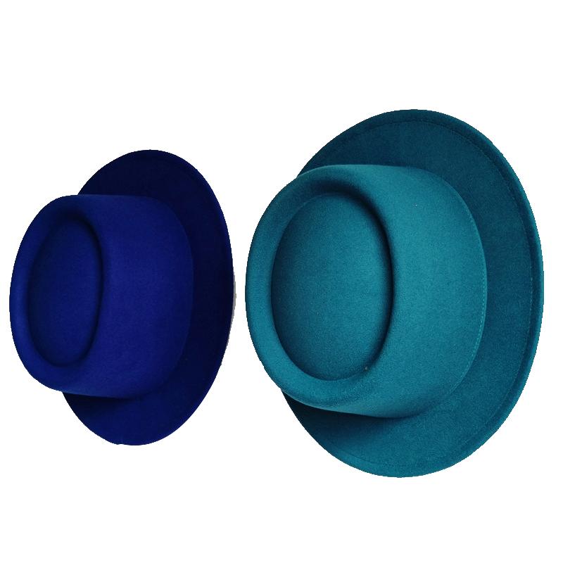 Klobouk Fedora 4,5 cm Tmavě purpurový Široký okraj Pánská móda Podzim/Zima Klobouk Pork Pie Svatba Dámský klobouk Gorras Para Hombres