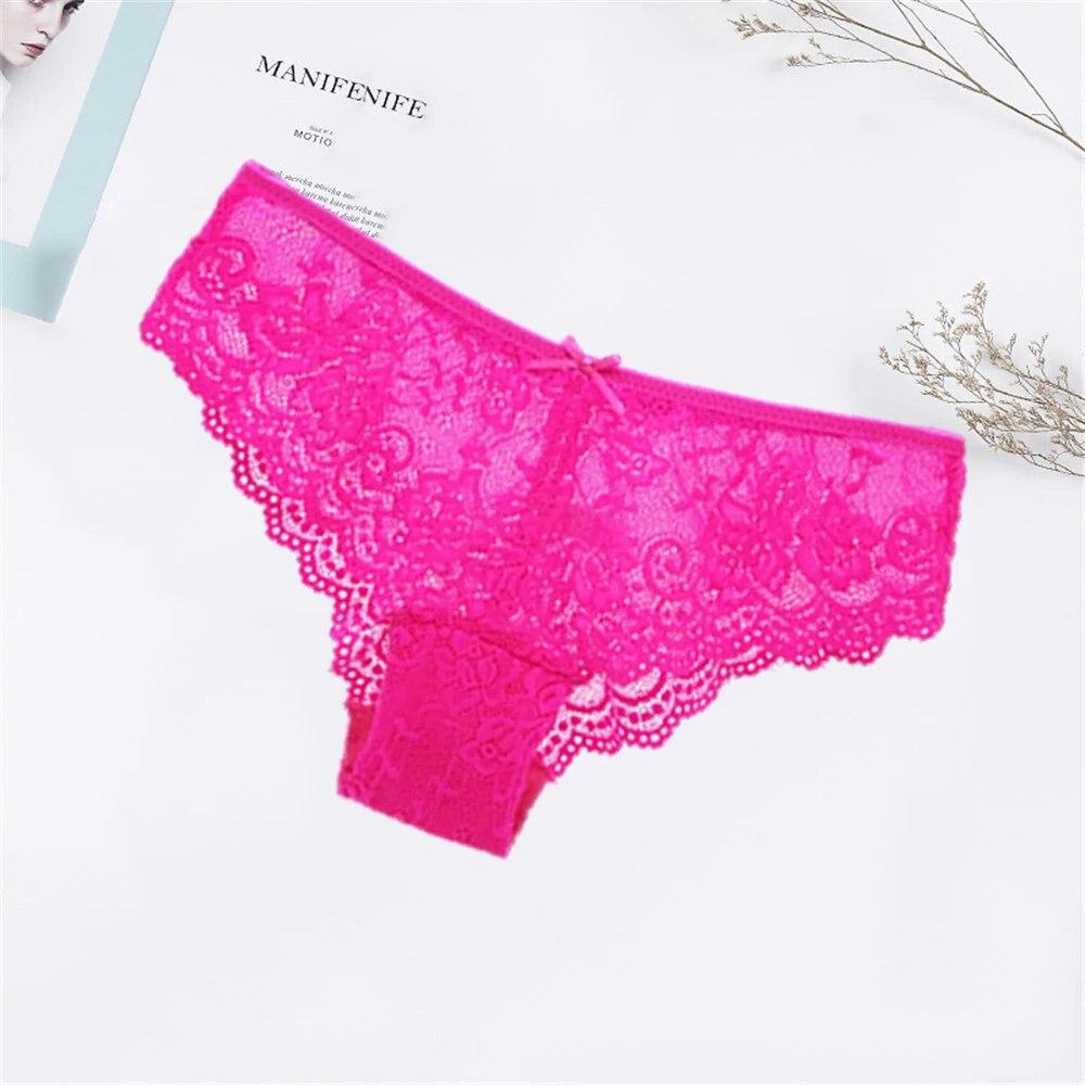 Sexy Floral Spitze Höschen Frauen Slips Niedrige Taille Weiche Dessous Komfortable Weibliche Unterwäsche Mädchen Dessous Höschen 6 teile/los