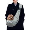 Pet Dog Hand Free Sling Carrier With Adjustable Strap For Traveling Outdoor Grey