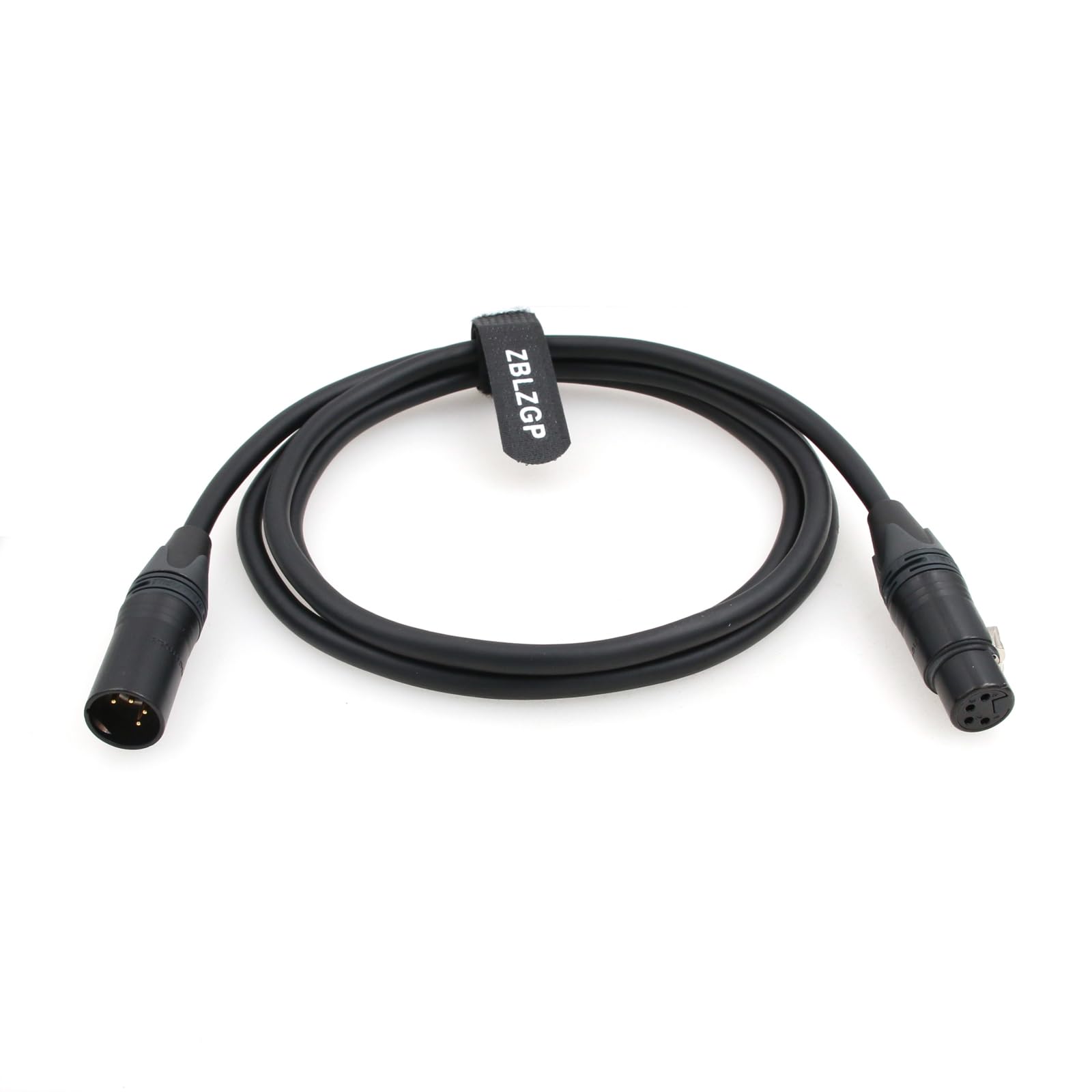 

ZBLZGP Кабель-удлинитель питания XLR 4-pin папа к XLR 4-pin мама для накамерного монитора, Godox VL150, VL200, VL300 и светодиодного освещения (Оригинальный 4-контактный XLR