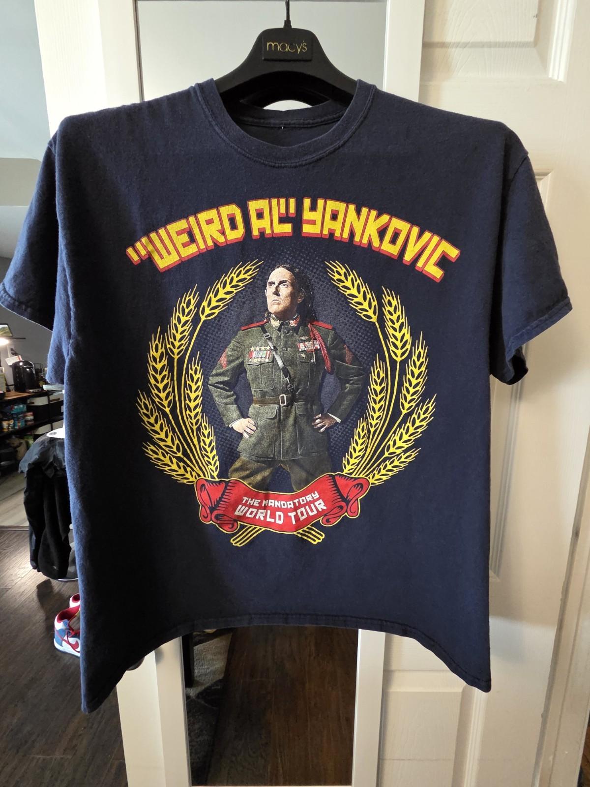 Weird Al Yankovic T-SHIRT The Mandatory World Tour 20152016 Size Large XL