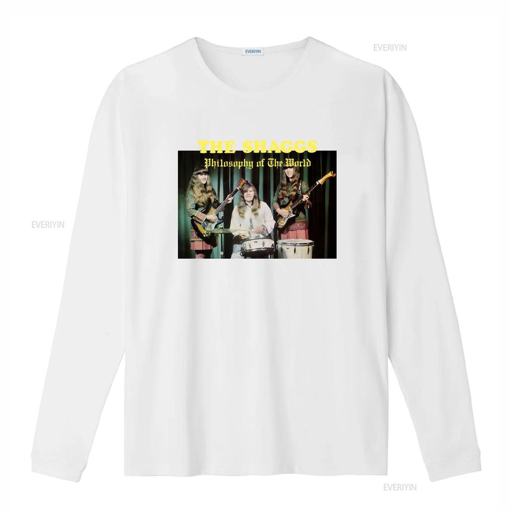 The Shaggs Philosophy of World 1969 Album Cover Band T Shirt Retro Music Fans Vintage Washed Top For Everyday Wear Homme Soft