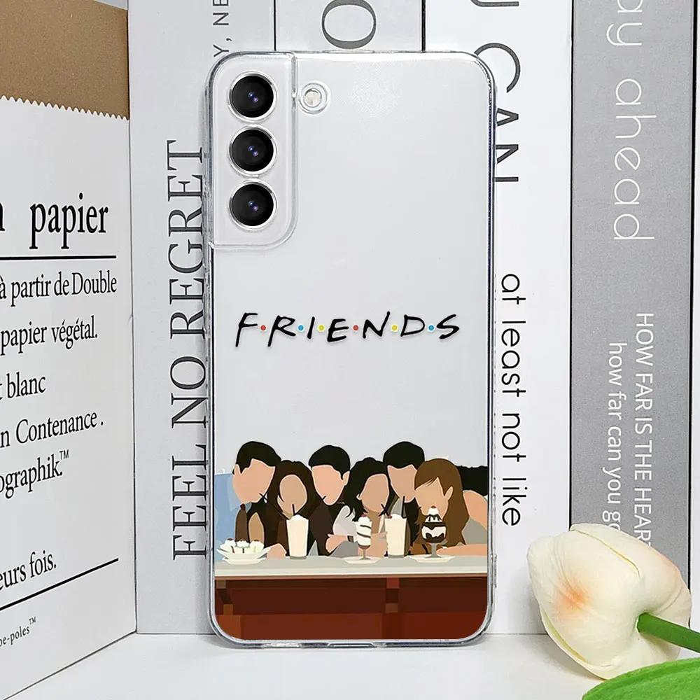 

Funny Central Perk Coffee Friends Phone Case for Samsung Galaxy S25 S24 S23 S22 S21 Ultra Plus FE Clear Soft Cover TV Show Funda Samsung S22 Plus