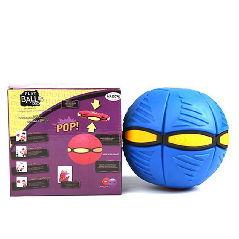 Allevia la pressione Antistress Incandescente Deformazione UFO Disco volante Piede Palla magica Sport all'aria aperta Giocattolo di decompressione