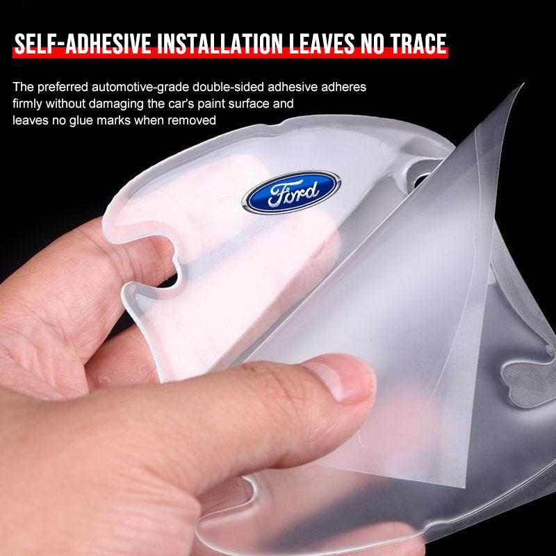 Striscia Protettiva Anticollisione per Carrozzeria Auto Adesivo Antigraffio per Maniglia Porta Auto per Ford Fiesta Ranger Focus Kuga Mustang MAX Transit Mondeo Esco