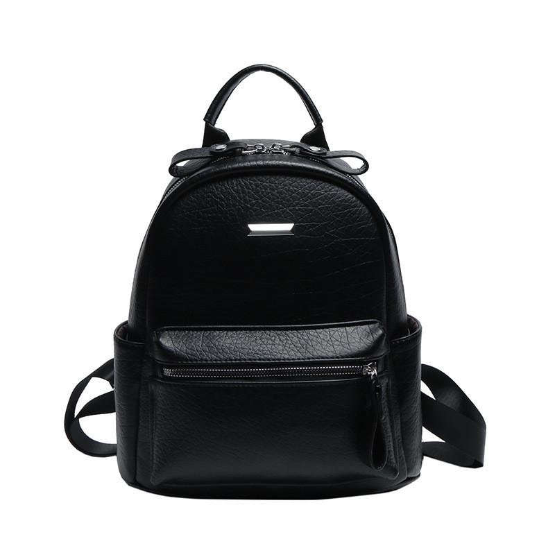 IELGY Fashionable All-Match Ladies Backpack Trendy Soft Leather Work Commuter Travel Backpack