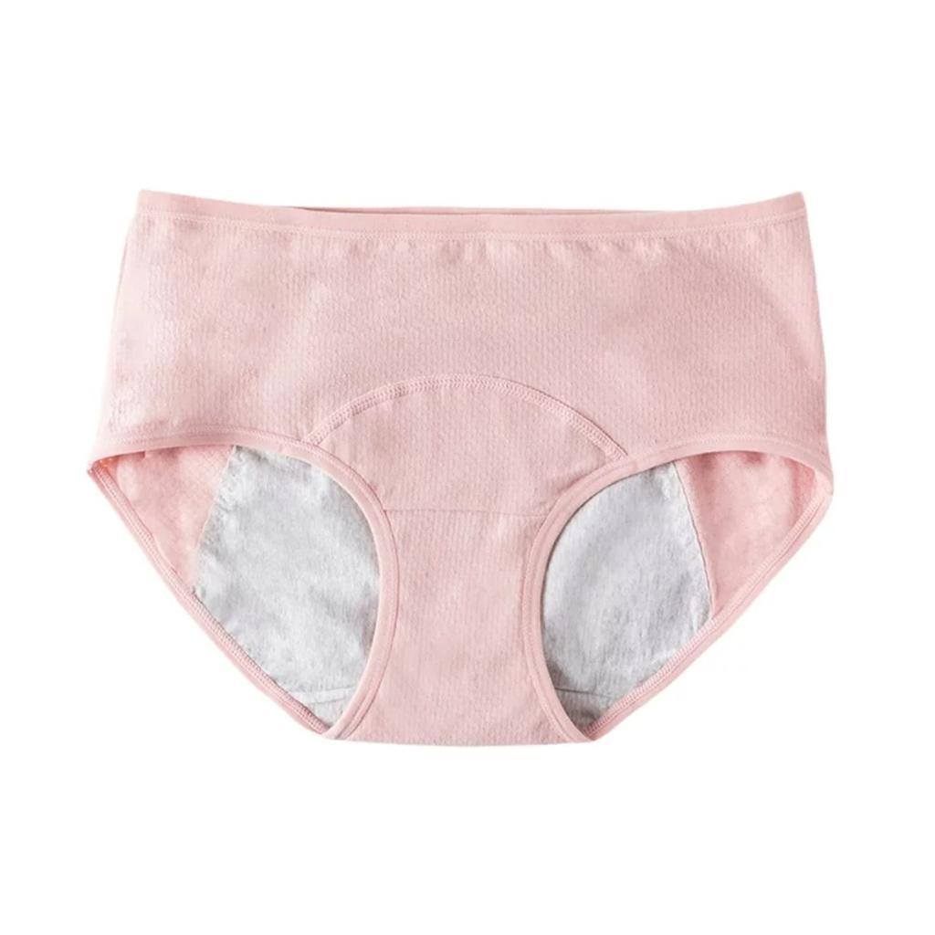 Women's Cotton Leakproof Period Panties Middle Waist Comfortable Underwear