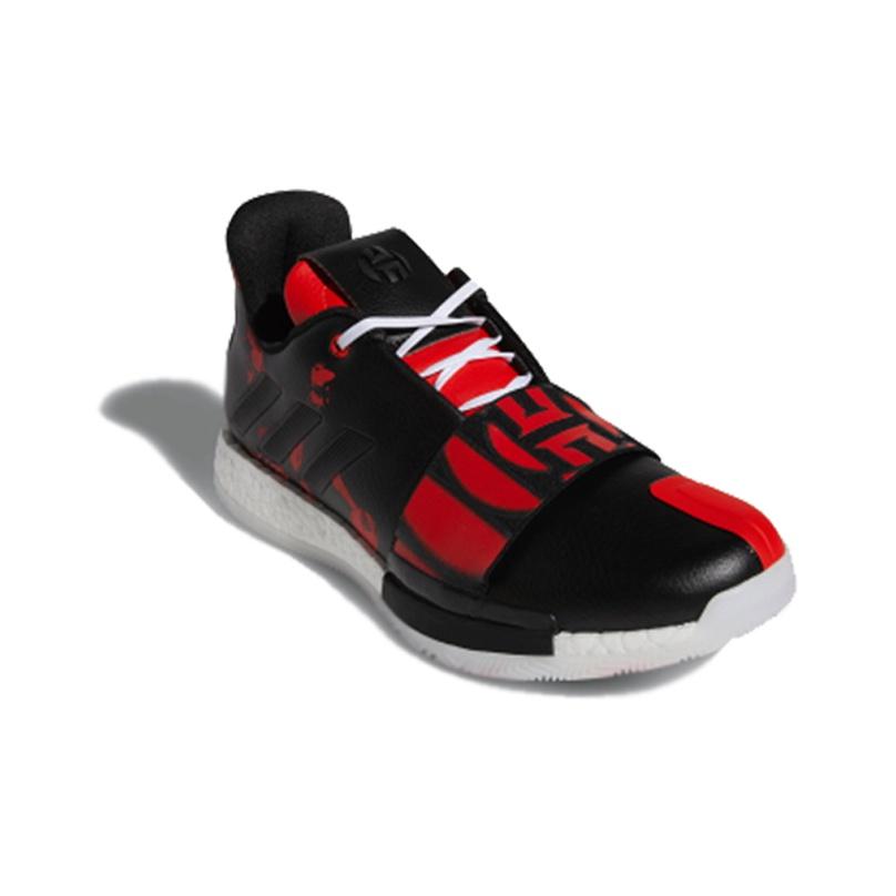adidas Harden Vol.3 Geek Up Skórzane Amortyzacja Antypoślizgowe Niskoprofilowe Buty do Koszykówki Męskie sneakers Czarno-Czerwone G54771