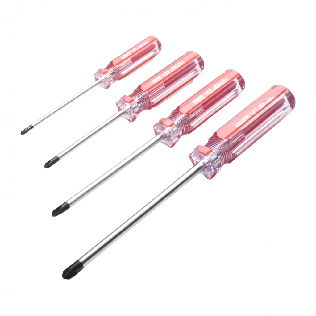 4pcs Y-shaped Screwdriver For Furniture Repair Plastic Handle