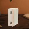 Wooden Storage Box Personalized Light Wood Storage Box Multifunction Square Hinged Craft Boxes Storage Organizer Container
