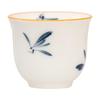 Hand-Painted White Porcelain Tea Cup, Personal Kung Fu Tea Set Bowl