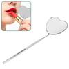 Heart Shaped Lash Mirror Professional Portable Stainless Steel Makeup Eyelash Mirror for Lash Extension