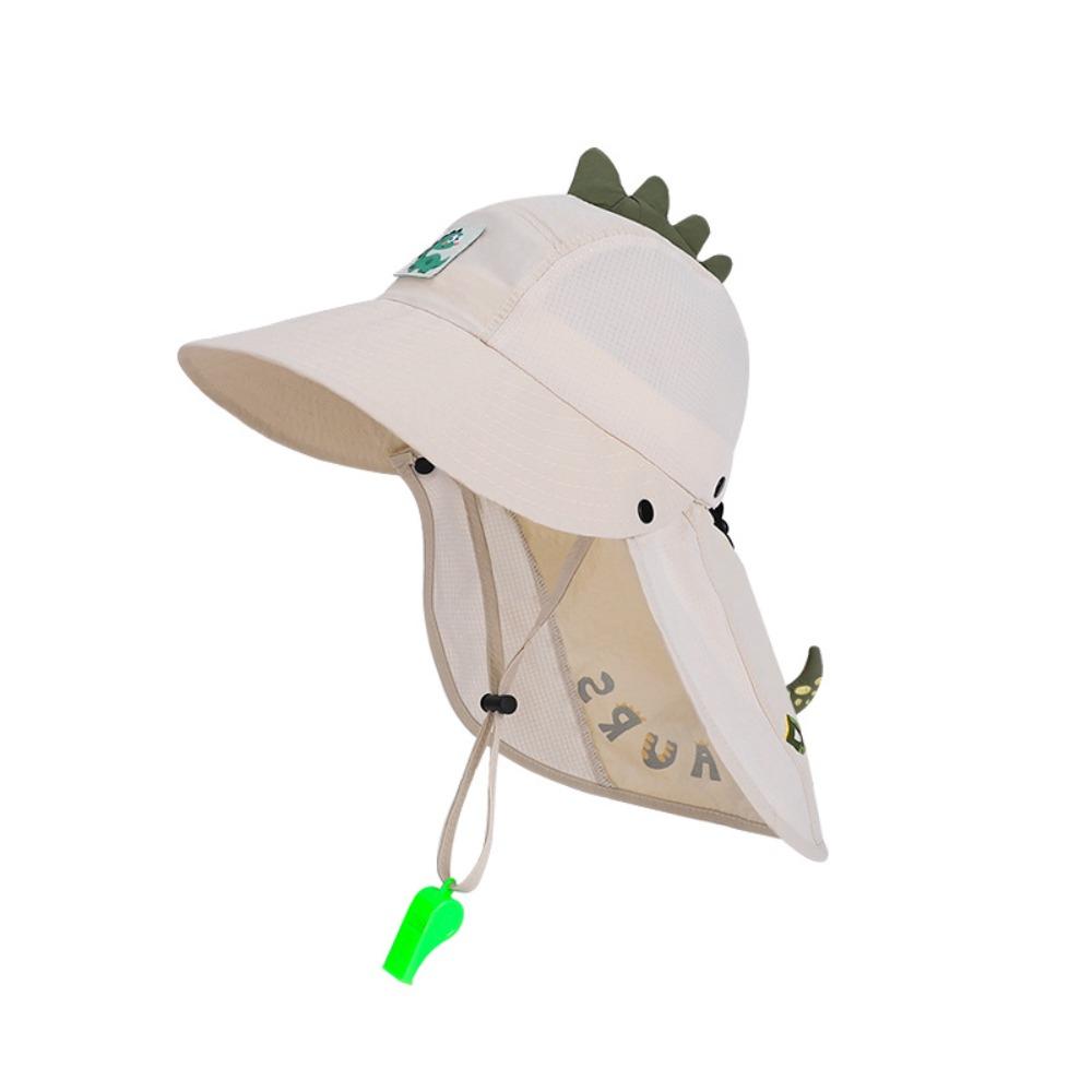 Sun Protection Kids Whistle Sunscreen Hat Extended Shawl Summer Sunshade Hat  Boys and Girls