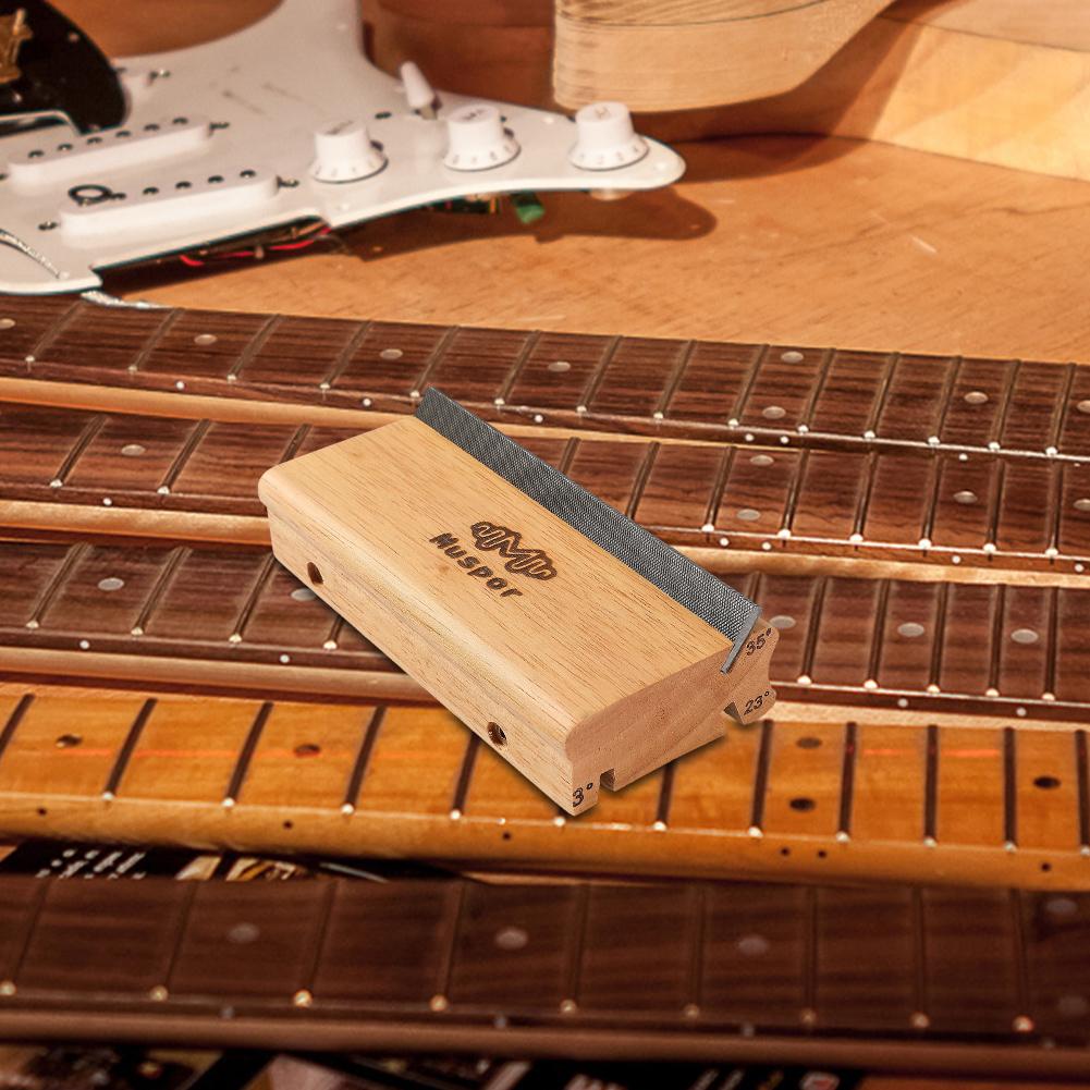 3/23/35 Degree Fingerboard Bevel-Flush File 3 In 1 Fret End Trimming File Multi-Purpose Guitar Sanding File Polishing File Tool