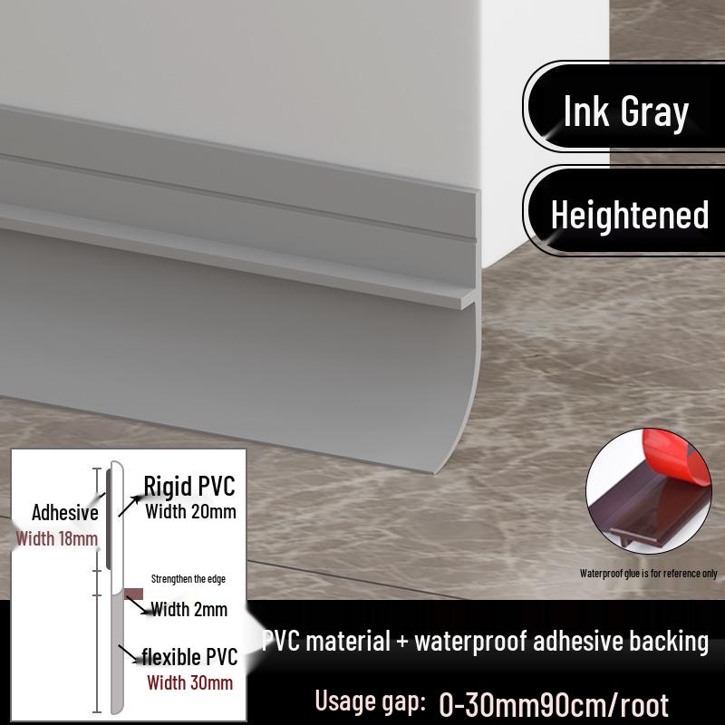Door Bottom Seal: Soundproof, Windproof, Waterproof Insulating Strip for Bathroom Gaps.