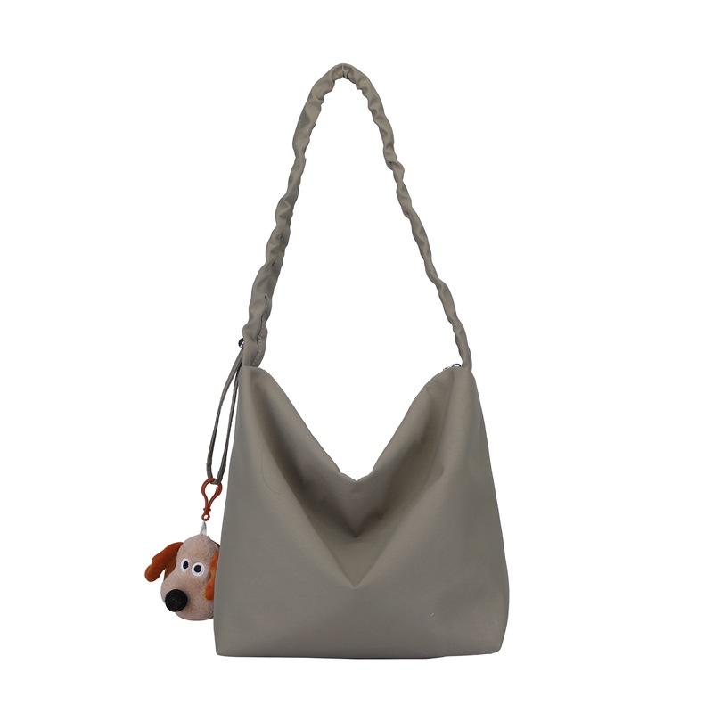 2025 New Fashion Spring and Summer Fashion Retro Solid Color Large Capacity Tote Bag Commuter Niche Shoulder Messenger Bag