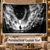 Dragon (55) Theme Personalized Tapestry Custom Name Text Wall Hanging Tapestry Home Background Decoration