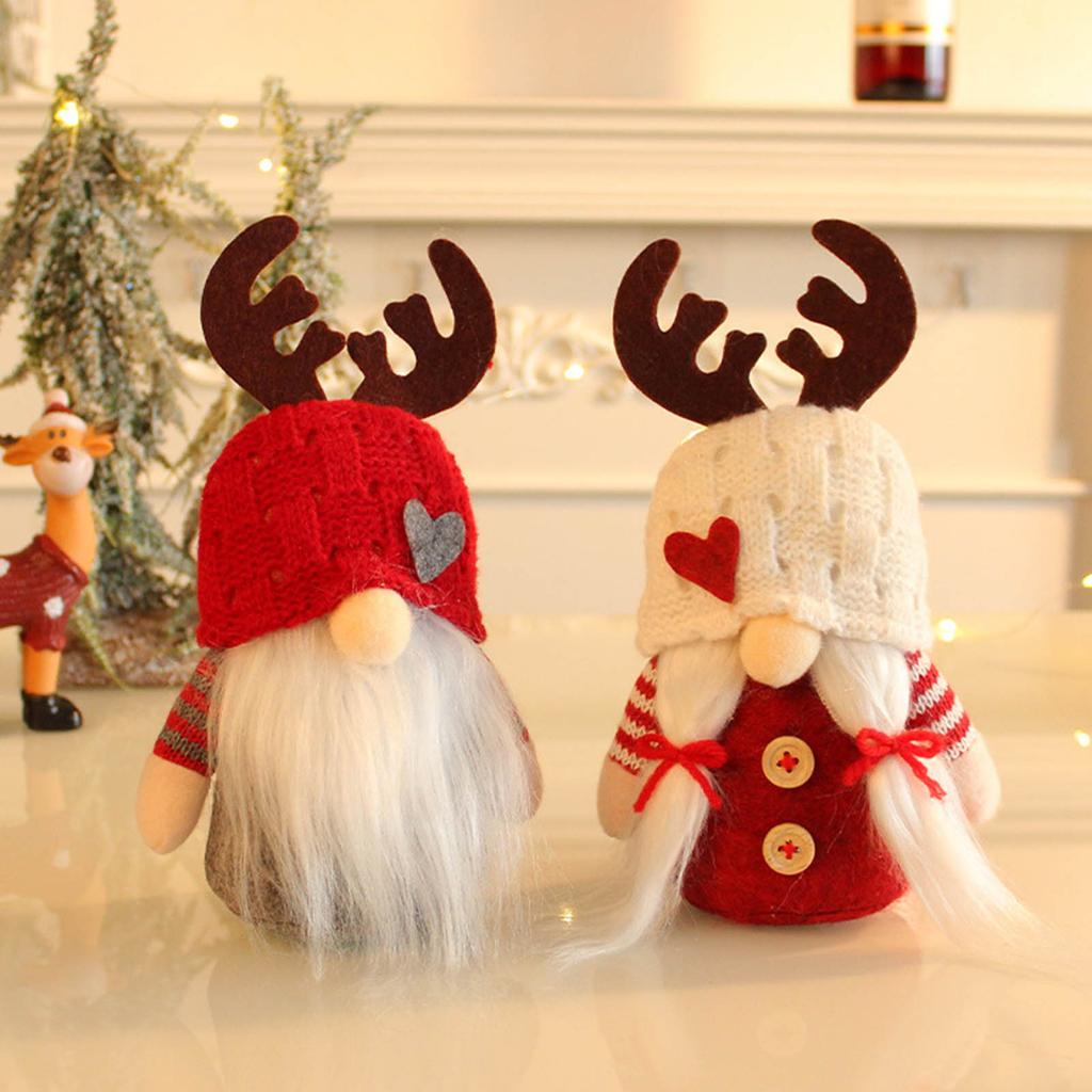 Christmas Gnome Knitted Yarn Doll, Cute Positive Energy Funny Doll Ornaments