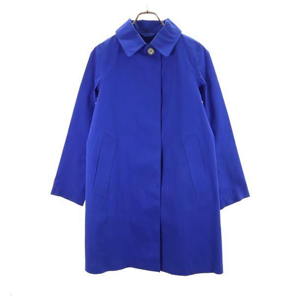 Mackintosh Made In the UK Stainless Collar Coat 32 Blue Rubberized Women Used