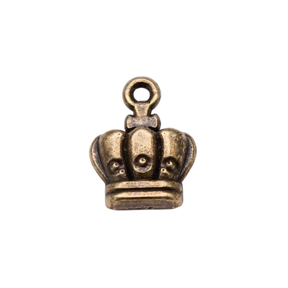 Crown Charms Multi Color Alloy Pendants For Royal Princess Jewelry Accessories