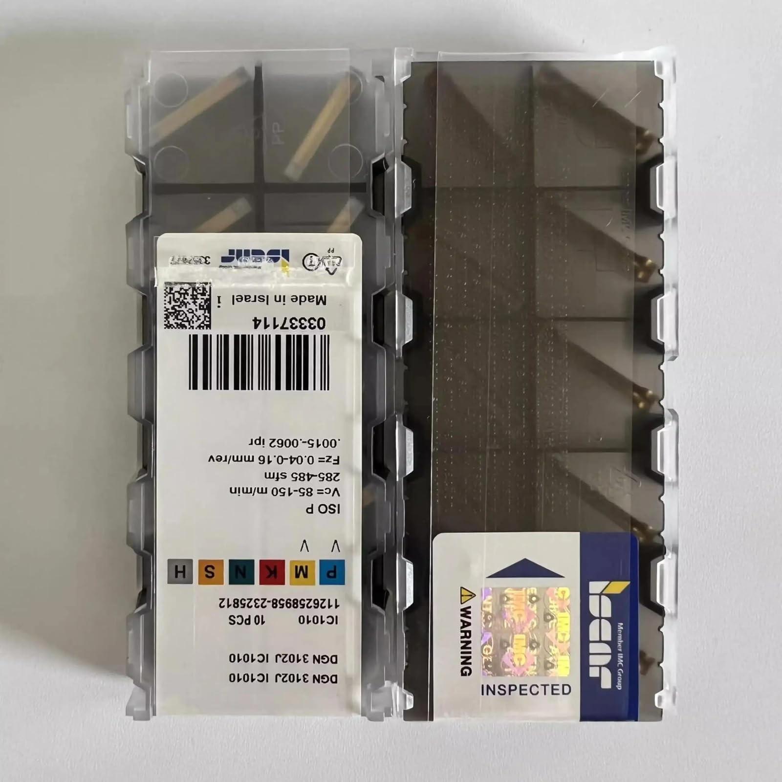 

ISCAR / DGN3102J IC1010 /Industrial indexable Carbide Inserts 10 PCS