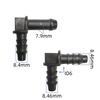 Conector plastic tip L 90 grade adaptor conector rapid linie combustibil auto fitinguri duplex tip L 2 buc