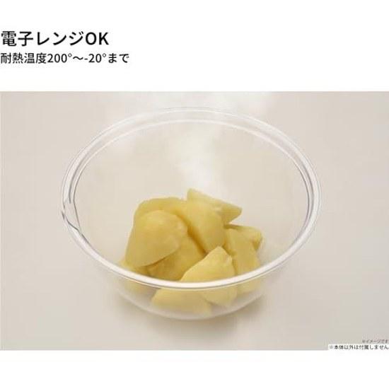 Takagi Lightweight Heat-Resistant Bowl 24cm 2800ml Microwave Safe Plastic Tableware Dishwasher Cooking Utensils Durable Stain-Resistant Transparent