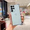 Electroplating Hollow Love Suitable for Samsung S25ULTRA Mobile Phone Case Fine Hole S24FE Soft Shell A56 A16 Protective Case