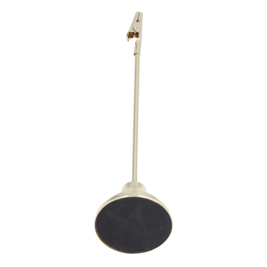 Table Number Holder Sturdy Durable Strong Clips Electroplating Process Stable Place Card Holder for Party Wedding OfficeGold