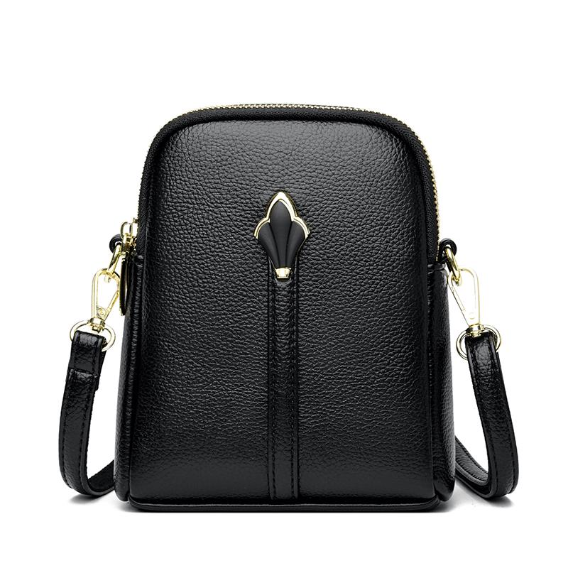 

Модная женская сумка через плечо, Минималистичная женская сумка для телефона, Повседневная сумка кроссбоди, Подходит для ежедневного использования и шопинга 15 cm *6 cm*18 cm чёрный