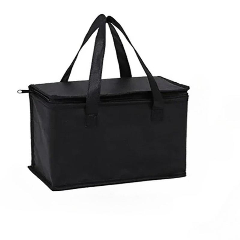 Non Woven Portable Lunch Cooler Bag Folding Insulation Picnic Ice Pack Large Capacity Food Thermal Bag Drink Carrier Insulated Bags Beer Delivery Bag M 211714CM чёрный 531₽