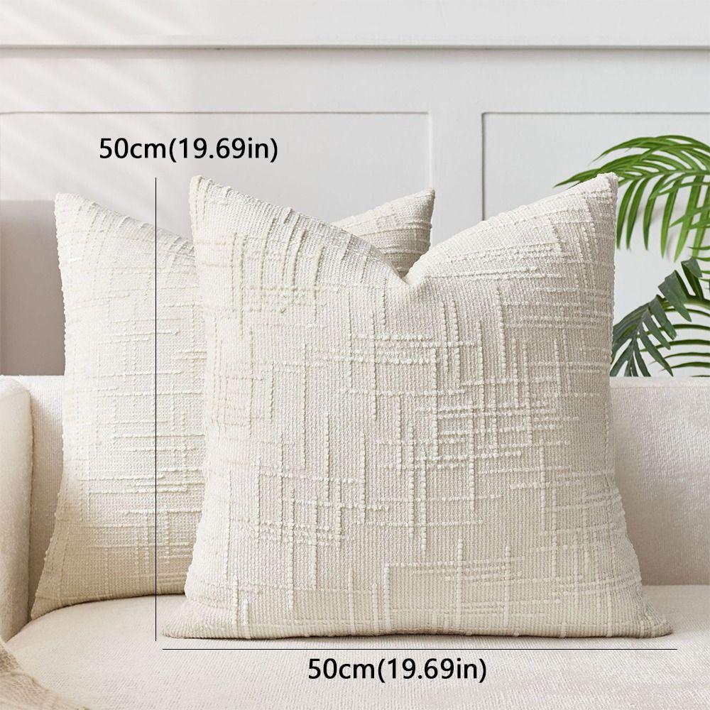 Japanese Style Throw Pillow Case Solid Color Sofa Pillowcase Lumbar Covers Cushion Cover Sofa