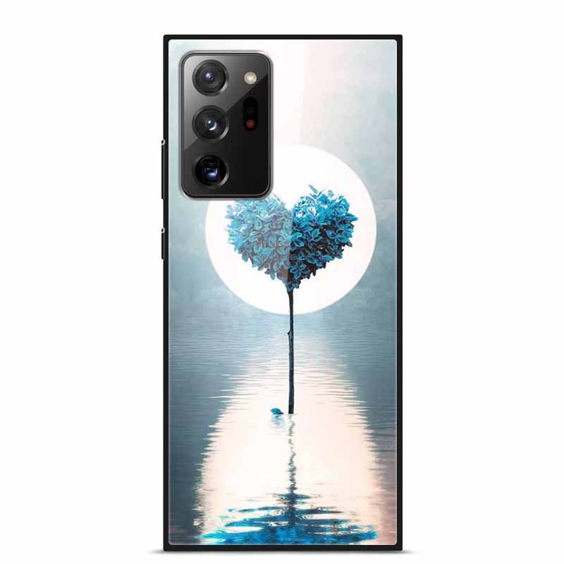 Glass Back Cover For Samsung Note 20 Ultra Case Tempered Glass Case For Samsung Galaxy S21 Ultra Case S 21 Note20 Ultra Funda