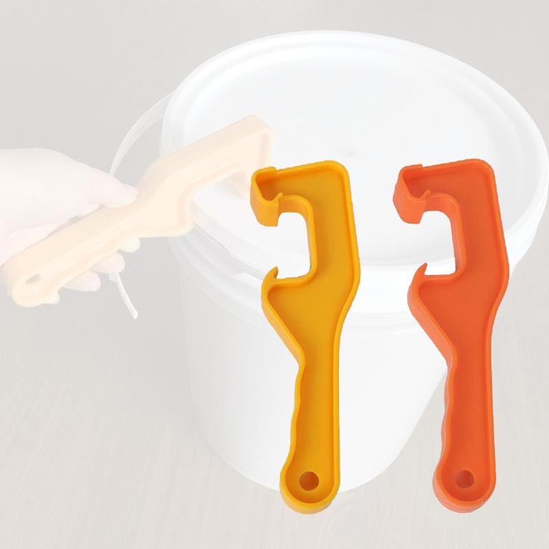 Paint Can Opener Bucket Opener Wrench Tool Plastic Bucket Lid Opener Lid Remover for Industrial Household Portable