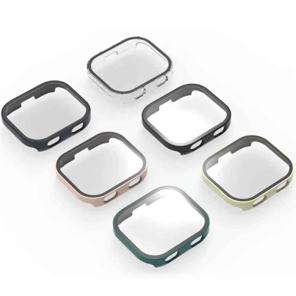 Glas+PC Hülle Für Amazfit Bip Max Displayschutz Anti-Kratz-Folie Stoßstange Schutzhülle Abdeckung Für Amazfit Bip Max Zubehör