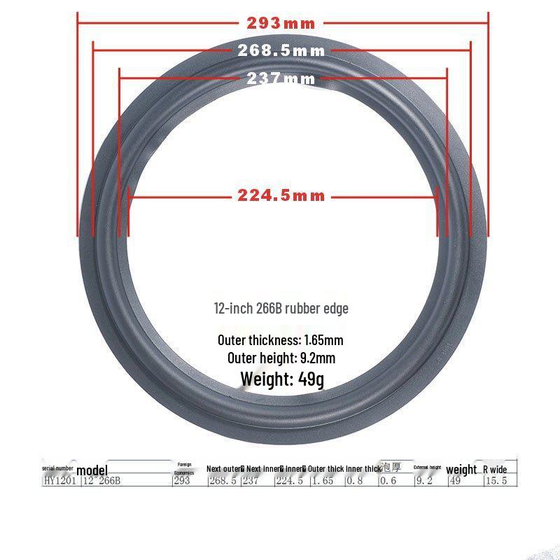 Speaker Repair Parts: 3-Inch To 10-Inch Rubber Surround Suspension Rings